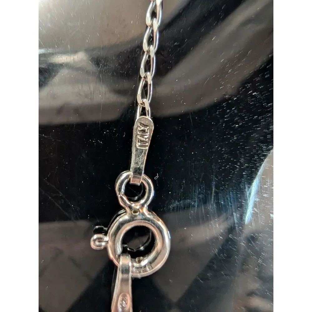 Sterling Silver Italy Curb Chain, 20 Inches